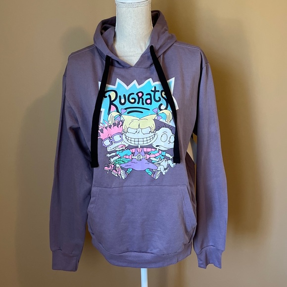 Nickelodeon Small RUGRATS Purple Hooded Sweatshirt - Picture 2 of 6